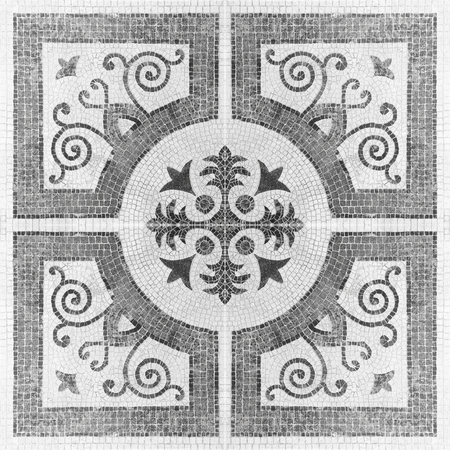 Old marble-stone mosaic texture or backgroundの写真素材