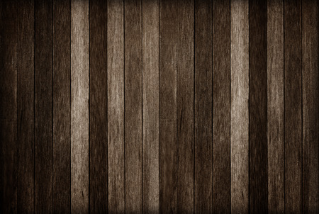 Wooden wall texture background; Dark old wood backgroundの写真素材