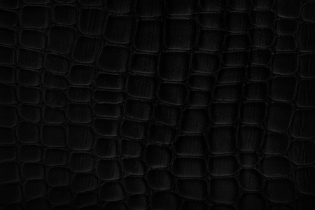 black artificial leather texture as backgroundの写真素材