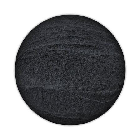 Dark grey black slate on white backgroundの写真素材