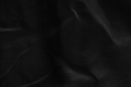 Black fabric sheets background or texture.の写真素材