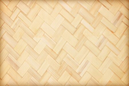 close up woven bamboo pattern backgroundの写真素材