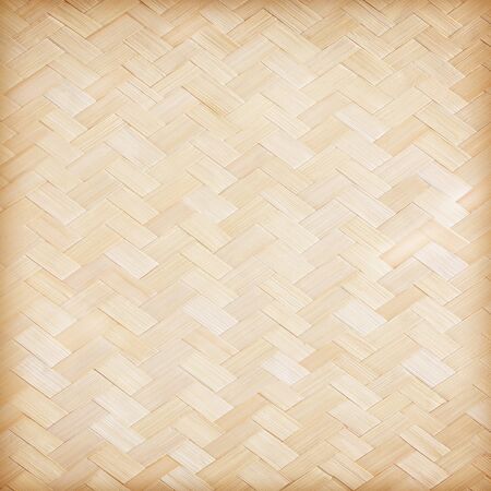 close up woven bamboo pattern; woven bamboo texture surface abstract background.の写真素材