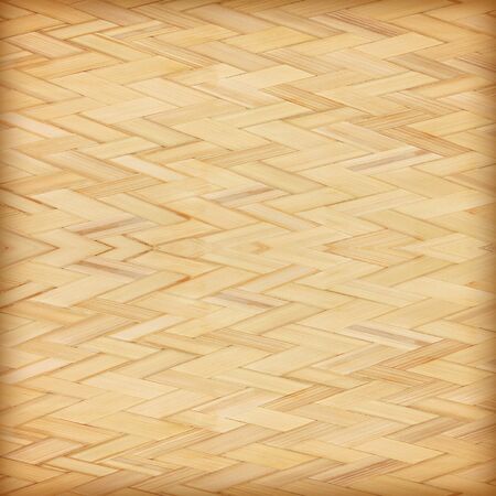 close up woven bamboo pattern backgroundの写真素材