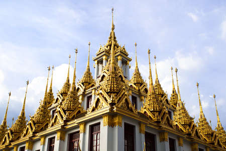 "Loha Prasat" or "Wat Ratchanadda" is one of the most popular Buddhist temple where tourist has to take photo in Bangkok, Thailandのeditorial素材