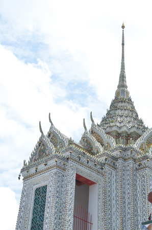 Thai architecture in Wat Arun ,Bangkok . Thailandの写真素材