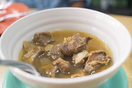 pork with ginger soupの写真素材