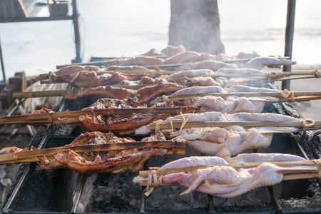 North Eastern Thai Grilled Chickenの写真素材