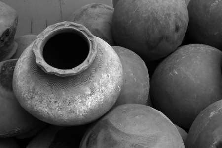 Pots (earthenware)の写真素材