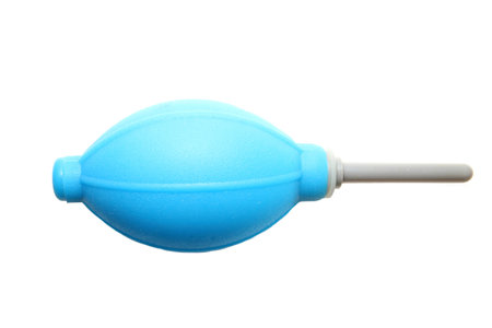 Rubber air blower for cleaning cameras and lensの写真素材