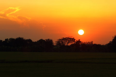 sunsetの写真素材
