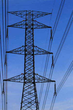 electricity postの写真素材