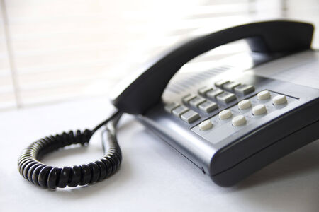 Handset in office roomの写真素材