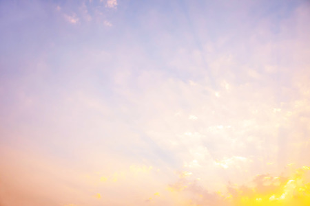 Cloud dance and sunset background
