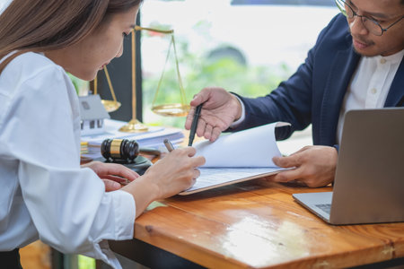 Law, Consultation, Agreement, Contract, Lawyers advice on litigation matters and sign contracts as...