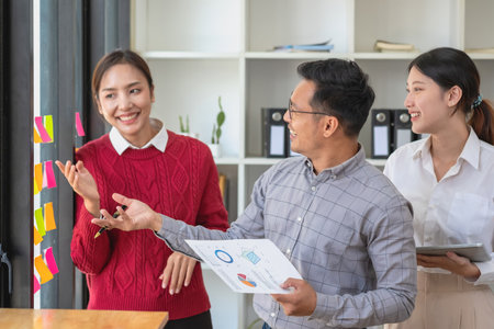 Accountant, businessman, The company is team of marketers analyzes the company is profits using...