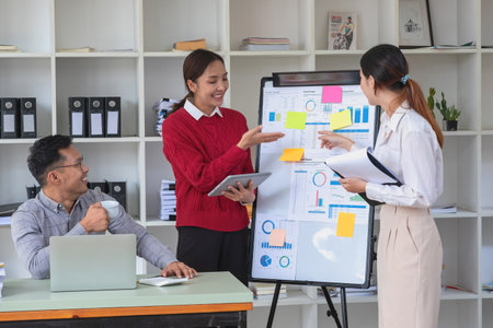 Accountant, businessman, The company is team of marketers analyzes the company is profits using...