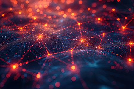 Abstract futuristic background Data Transfer. technology concept cyberspace background AI Generatedの素材