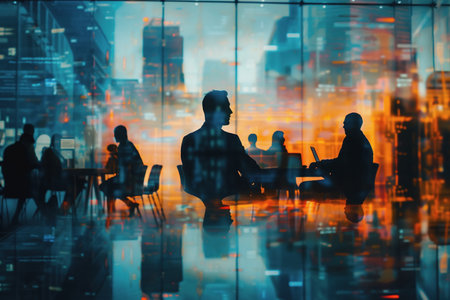 Visuals international business transactions, global offices, or remote teams collaborating.の素材