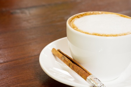 A cup of Cappuccino の写真素材