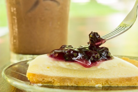 Blueberry pie の写真素材