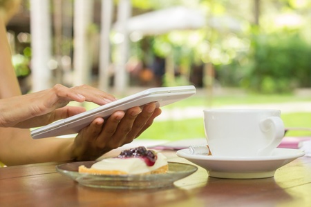 Relax time with using note pad 