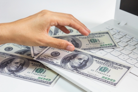 Technology for money の写真素材