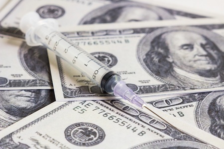 Medical and money の写真素材