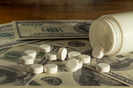 Money and medicine の写真素材
