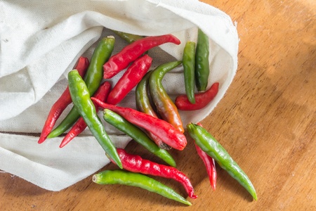 Thai chili or paprika の写真素材