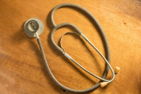 Old stethoscope の写真素材