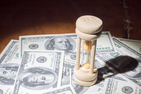 Time is money の写真素材