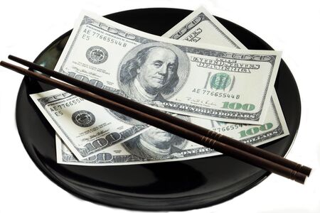 Dollar for eat の写真素材