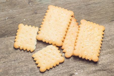 Cracker, top view の写真素材