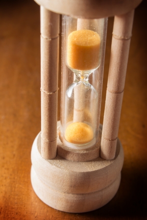 Closeup of hourglass 