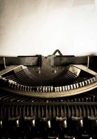 Vintage filtered image of typewriter,still life style.の写真素材