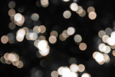 Black and white circle shape bokehの写真素材