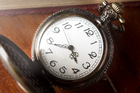 Closeup of pocket watch,still life.の写真素材