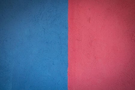 Blue and pink color wall,texture and background.の写真素材
