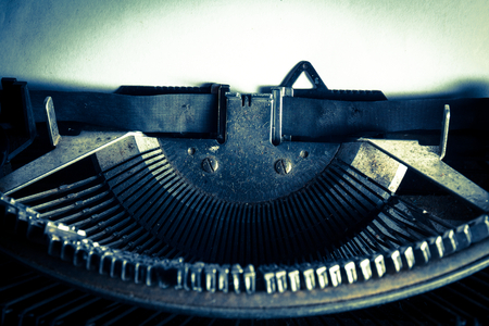 Vintage filtered image of typewriter,still life style.の写真素材