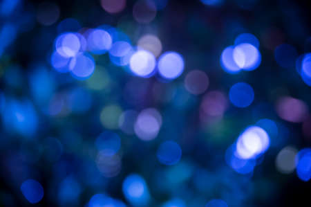Blue color Blur focus circle bokeh,background.の写真素材
