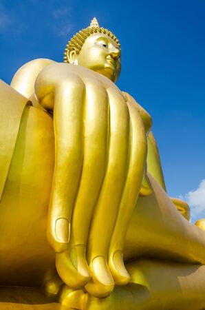 big buddha in thailandの写真素材