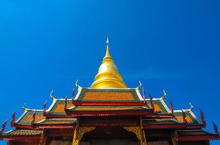 Buddha s relics Lampoon temple の写真素材