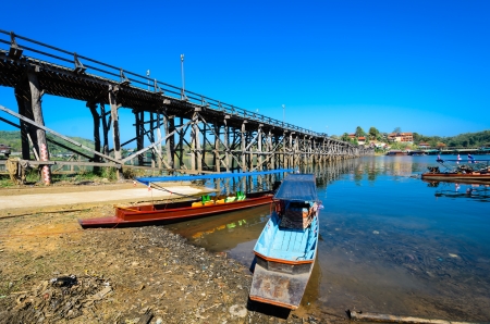 wood bridgeの写真素材