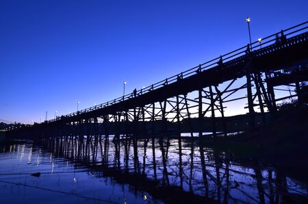 wood bridgeの写真素材