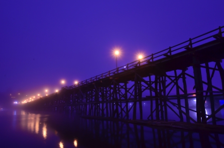 wood bridgeの写真素材