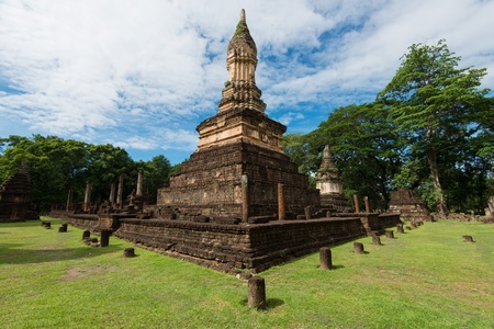 Sukhothai historical park, the old town of Thailand in 800 year の写真素材