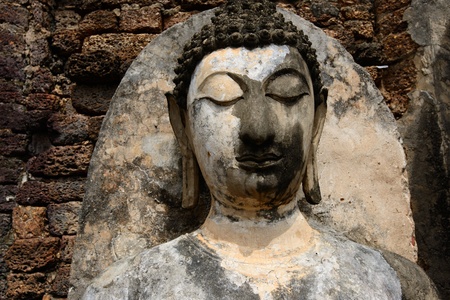 Sukhothai historical park, the old town of Thailand in 800 year の写真素材