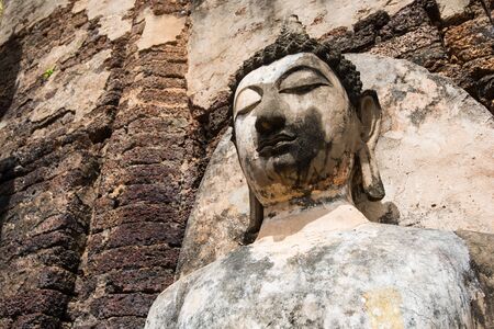 Sukhothai historical park, the old town of Thailand in 800 year の写真素材