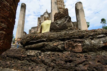 Sukhothai historical park, the old town of Thailand in 800 year の写真素材
